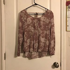 Purple Flowery Shirt